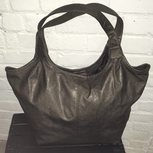 Xhilaration‎ Brown Leather Shoulder Bag Snap Close